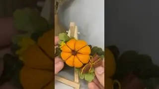 Felt Pumpkin Tutorial. Felt Cinnamon DIY #shorts #diy