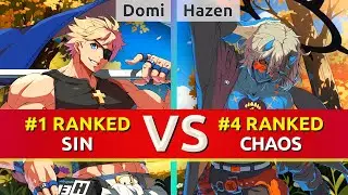 GGST ▰ Domi (#1 Ranked Sin) vs Hazen (#4 Ranked Happy Chaos). High Level Gameplay