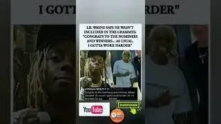 🎤🏆Lil Wayne speaks out after not being included in the Grammys,As usual&hellip;I gotta work harder.#Shorts
