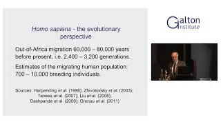 Galton Institute conference 2015