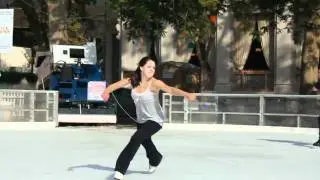 Amazing spinning session caught on film at Downtown Sacramento Ice Rink