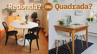 DEVO USAR MESA REDONDA em APARTAMENTO PEQUENO?