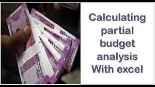 How to do partial budget analysis