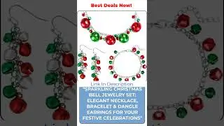 Glam Up Your Holidays: Stunning Sparkling Christmas Bell Jewelry Set for Festive Cheer!