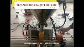 Fully Automatic Auger Filler Line | High-Speed Powder Filling Machine#augerfiller