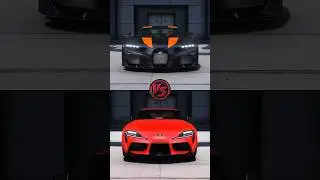 Bugatti Chiron Super Sport vs Toyota Supra final battle! Who will win? 😎