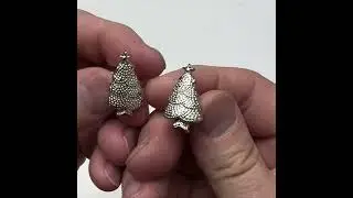 Work Christmas Party Fashion Cufflinks Silver Christmas Tree Cuffs #cufflinks #workparty #christmas