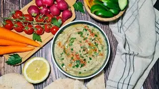 Homemade Baba Ganoush - Healthy and Easy Eggplant Dip