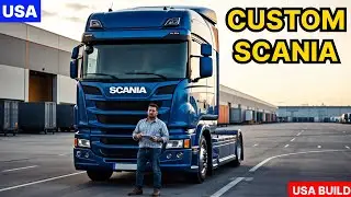First USA-Built Custom Scania Truck! European Power Meets American Roads!