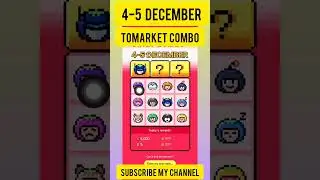 🍅Tomarket Airdrop Combo 4 December | Tomarket Daily Combo Today |Tomarket Secret Combo Today 4-5 Dec