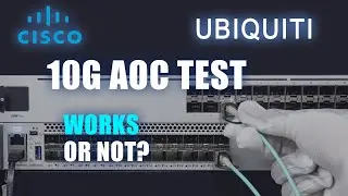 Совместное использование коммутаторов Cisco и Ubiquiti с одним кабелем 10G SFP+ AOC &mdash; работает ил...