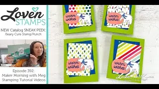 Ep 392, SNEAK PEEK - Beary Cute and Merry Bright & Bold DSP, NEW Stampin' Up!&reg; Holiday Mini Catalog