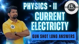 Physics Second Year | Kirchoff&rsquo;s Law | Potentiometer principle | Gun Shot LAQ | Current Electricity
