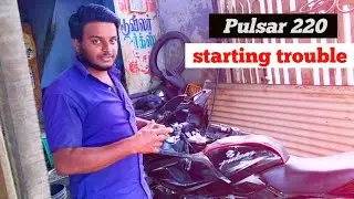 #Pulsar220  Pulsar 220 starting tuouble/local mechanic🏍🛵