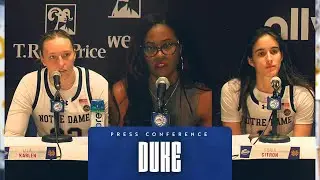 Postgame Press Conference | ACC Tournament Semifinal vs. Duke | Notre Dame Women's Basketball