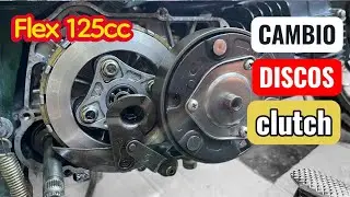 КАК ЗАМЕНИТЬ (ДИСК СЦЕПЛЕНИЯ) 🛠️ [FLEX 125cc] 🙌🏼 ШАГ ЗА ШАГОМ (НЕ ВЫХОДЯ ИЗ ДОМА)