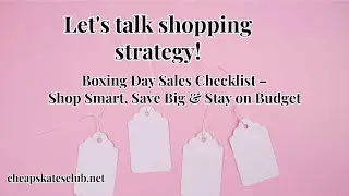 Boxing Day Shopping Tips | Save More, Spend Less