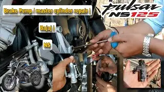 Brake Pump / master cylinder repair |Bajaj |NS125 #enginexyz #bajaj #pulsarns  