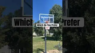 Are Chain Nets Or Nylon Nets Better? #shorts #basketball