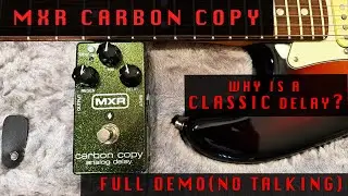 🎸 MXR Carbon Copy Analog Delay | No Talking Sound Test 🌑