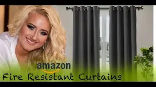 Regal Flame Retardant Fire Resistant Curtains Thermal Insulated Blackout For Office, Hotel