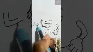 how to draw a pumpkin cartoon character. #art #drawing #cartoon #pumpkin