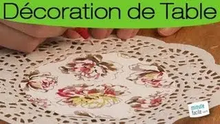 Customiser des napperons en papier pour votre table