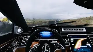 MERCEDES S CLASS - DRIVING IN HEAVY RAIN - ATS