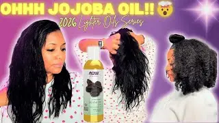 I Tried Jojoba Oil on My Natural Hair and this happened!! 👀 | 2026 Lighter Oils Series