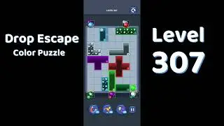 Drop Escape Level 307 Walkthrough 🟡🧩 | Color Puzzle Game Guide | Go Answer