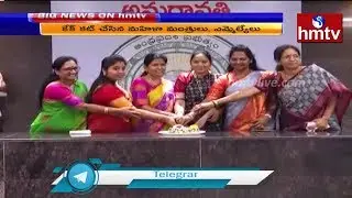 AP Assembly Passes Disha Act Bill : YCP Women Ministers & MLA's Face to Face | hmtv Telugu News
