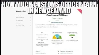 How much customs officer earn in New Zealand