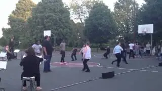 Anna Myer and Dancers- Hoop Suite Rehearsal at Franklin Field