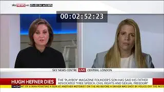 Caroline Farrow on the legacy of Hugh Hefner - Sky News 28th September 2017