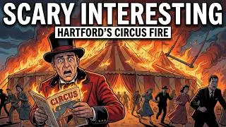 Historical Stories For Sleep | Hartford&rsquo;s Circus Disaster | Gentle Rain Sounds + Black Screen