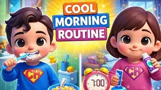 LEGO STYLE - Morning Routine for Kids ☀️Wake Up Song + Brush Teeth & Get Dressed