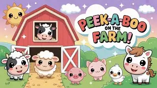 Peek-a-Boo on the Farm Playtime | Songs for Kids | Nursery Rhymes | Giggly Gems