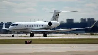 Gulfstream G650ER N930GL Runway 4 Takeoff | MSP