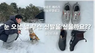 눈오는날 신발추천! 살로몬에리즈스노우클로그 블런드스톤 리뷰