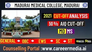 NEET PG 2022🔥Madurai Medical College NEET PG 2021 Cutoff🔥MMC Madurai MDMS Closing Rank