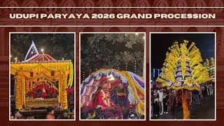 Udupi Paryaya 2026 Grand Procession | Tradition, Devotion & Dhol Beats