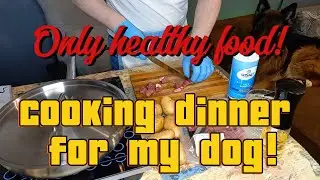 Cooking dinner for my dog! Only healthy food! Готовлю ужин моей собаке!Только здоровое питание!