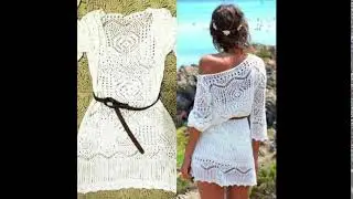 Lace Hollow Crochet Beach Bikini Wear Tops