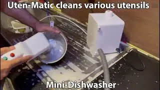 Uten-Matic 2.0 (Improved): Cleaning Demo for Small Tea Bowl (Steel) (Multi-purpose)
