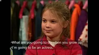 Academy Award winner Alicia Vikander in talent show for kids (TV4)