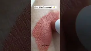 Mamaearth Moisture Matte Long Stay Lipstick | Shade - Peach Nude #lipstick #swatch #peach #shorts