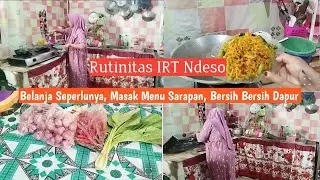 Belanja Hemat Seperlunya || Masak Menu Sarapan, Bersih - Bersih Dapur Sederhana #dailyvlog 