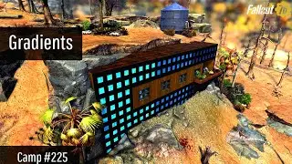 Fallout 76 Camp Build | Gradients | Clean // Modern // Experimental // Burning Springs // Blue