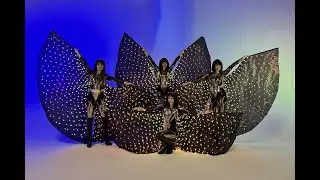 🖤 Black Light Wings Dance Show for Elegant Events | ILLIZIUM Events UAE