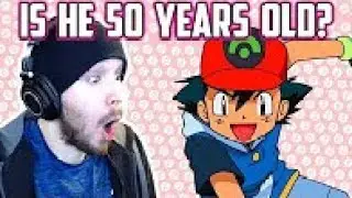 IS HE 50 YEARS OLD Game Theory What is Ash Ketchum's REAL Age  Pok&eacute;mon Reaction! charmx reupload